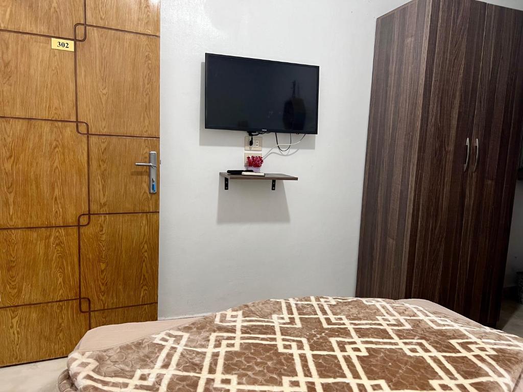 Postel nebo postele na pokoji v ubytování Giza pyramids view homestay