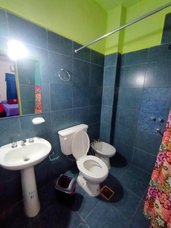 Koupelna v ubytování Hostal Benjamin