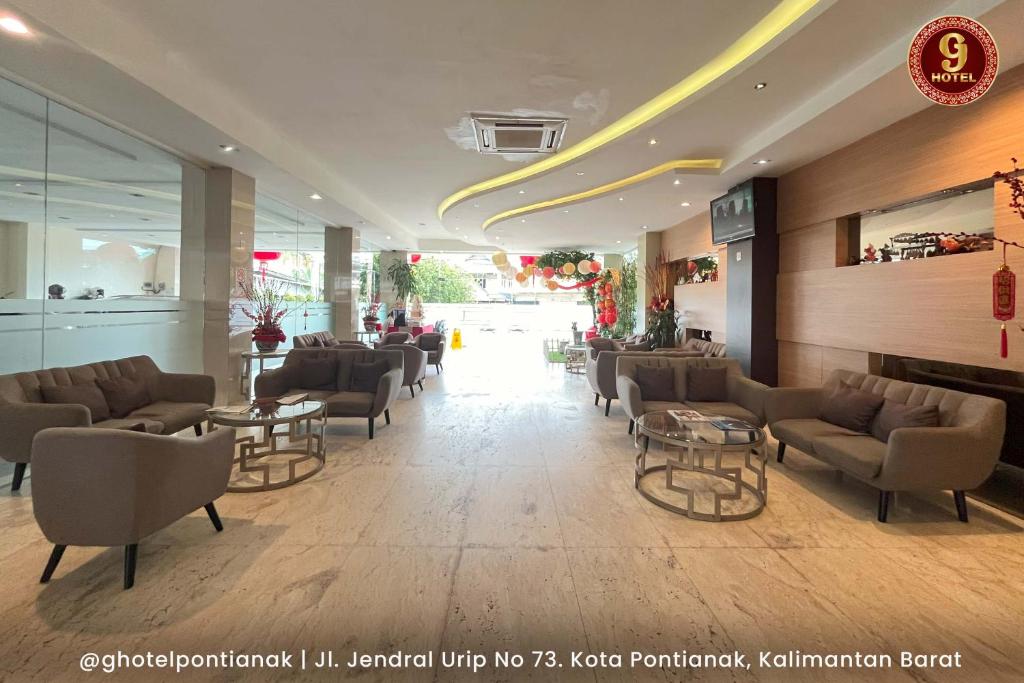 Posezení v ubytování G-Hotel Pontianak