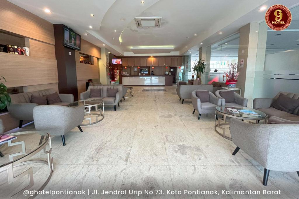 Posezení v ubytování G-Hotel Pontianak