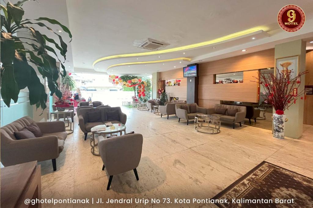 Posezení v ubytování G-Hotel Pontianak