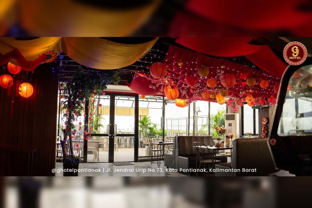 Restaurace v ubytování G-Hotel Pontianak