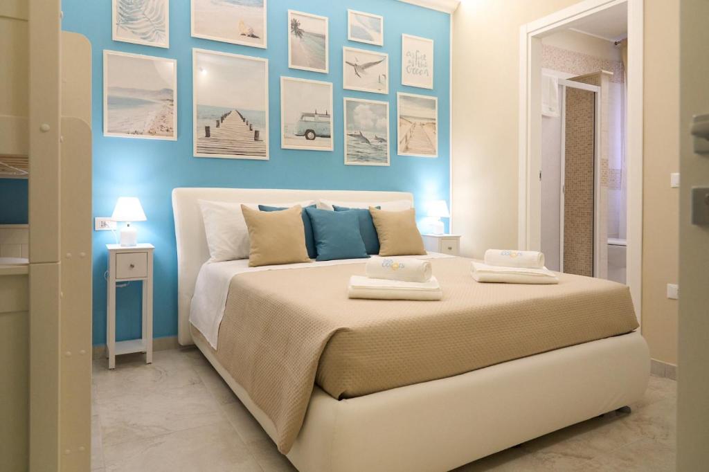 Postel nebo postele na pokoji v ubytování B&B Colors