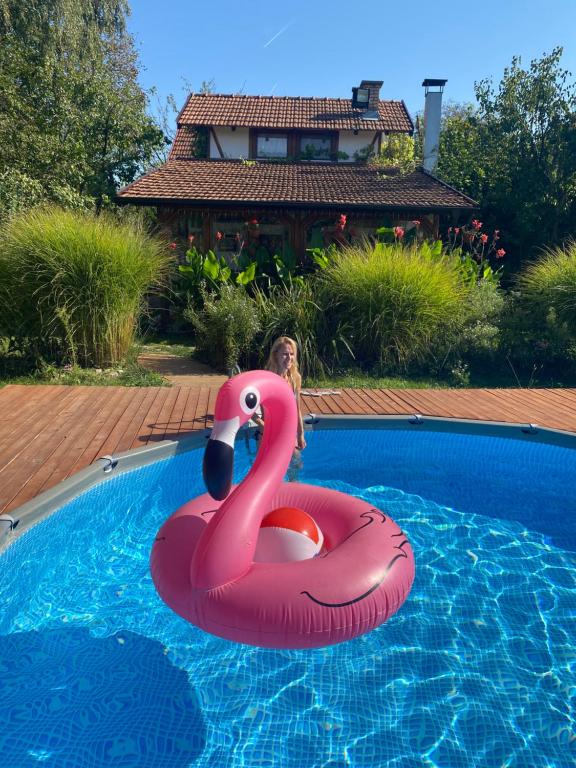Bazén v ubytování Morava Garden Resort nebo v jeho okolí