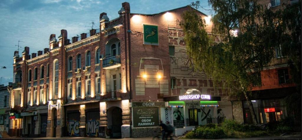 Budova, kde se aparthotel nachází
