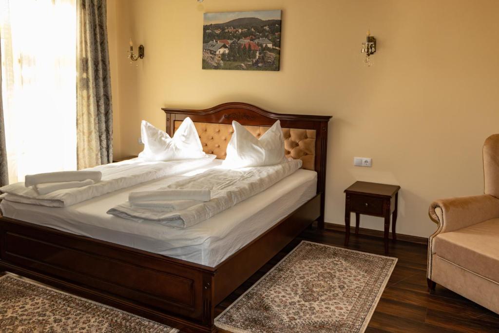 Postel nebo postele na pokoji v ubytování Melik