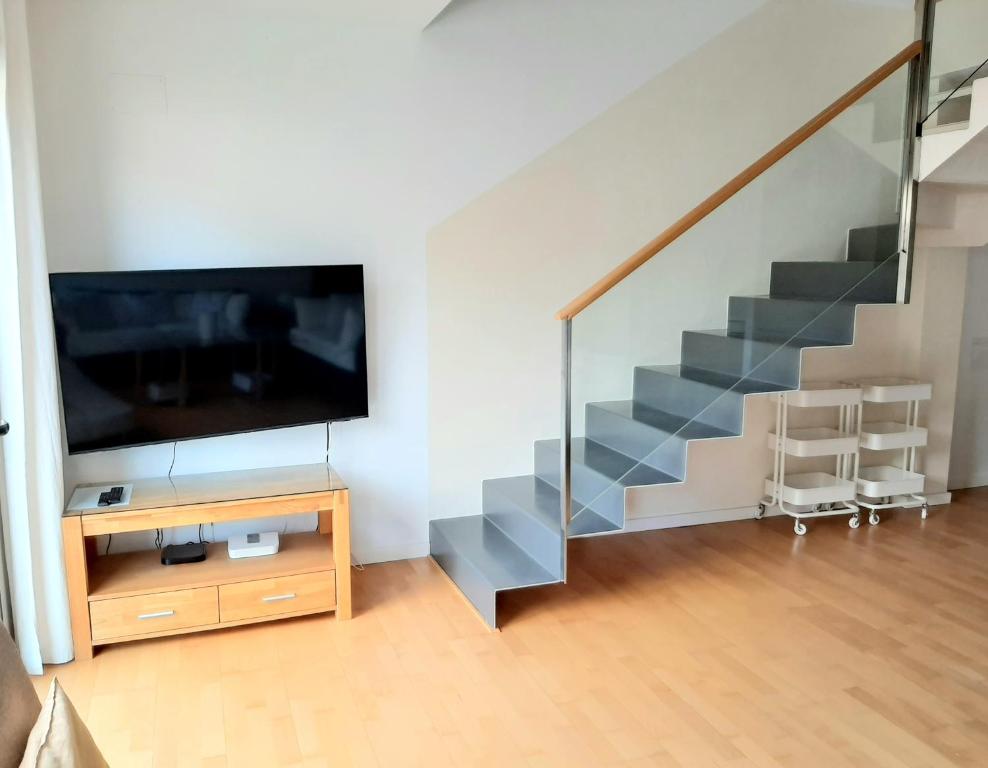 TV a/nebo společenská místnost v ubytování ESGLESIA 7 - Apartamento duplex