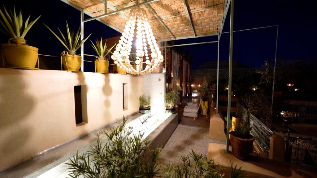 Zahrada ubytování Riad Chambres D'Amis Marrakech