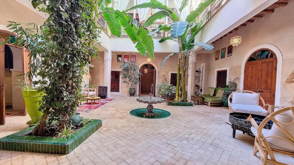 Zahrada ubytování Riad Chambres D'Amis Marrakech