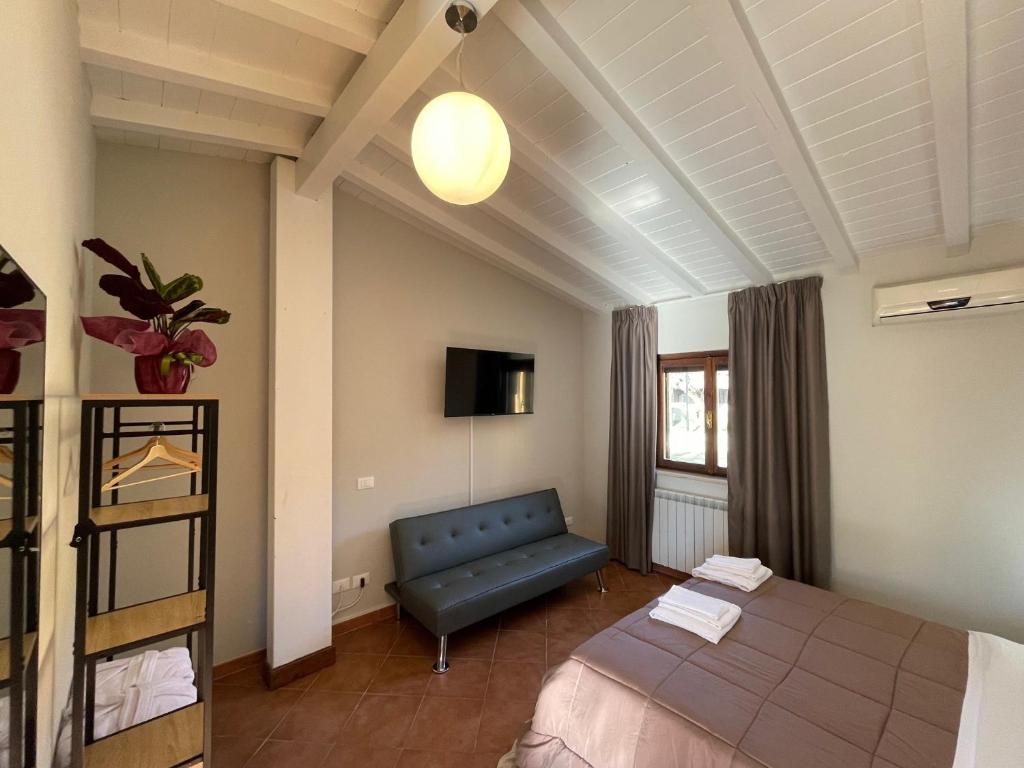 Postel nebo postele na pokoji v ubytování Aminta Resort