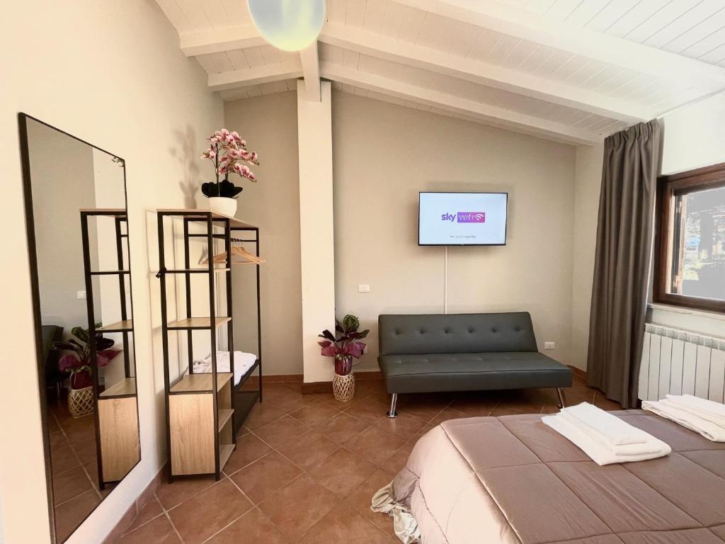 Postel nebo postele na pokoji v ubytování Aminta Resort