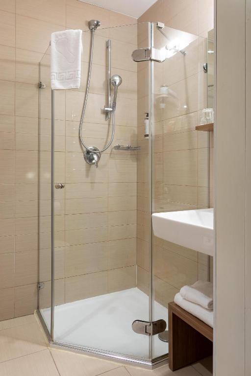 Koupelna v ubytování City Hotels Algirdas