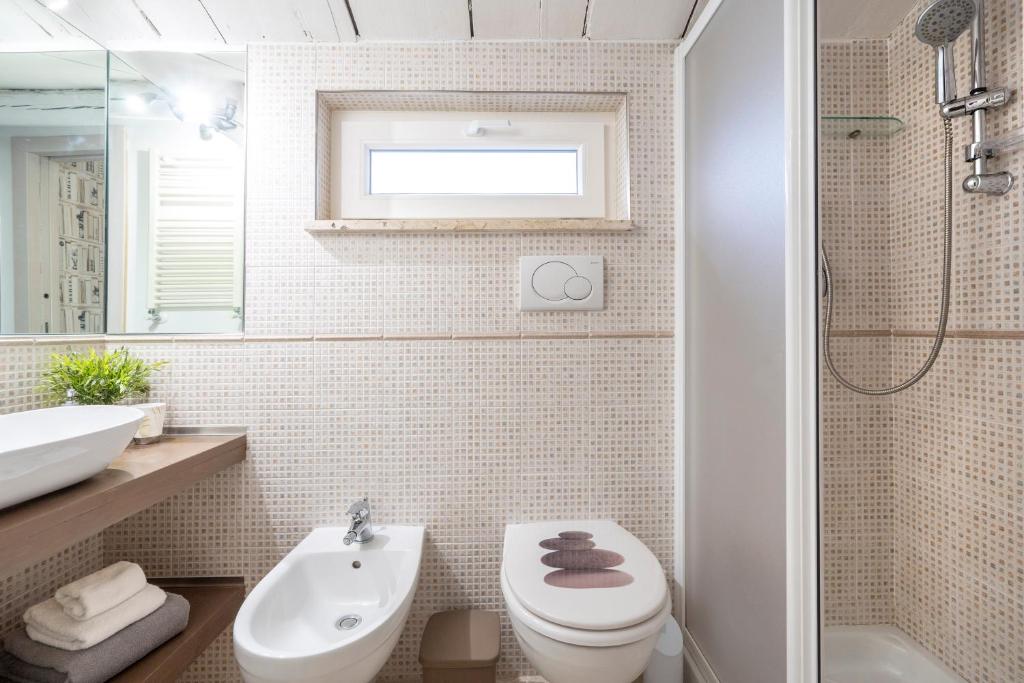 Koupelna v ubytování Cesarotti B&B