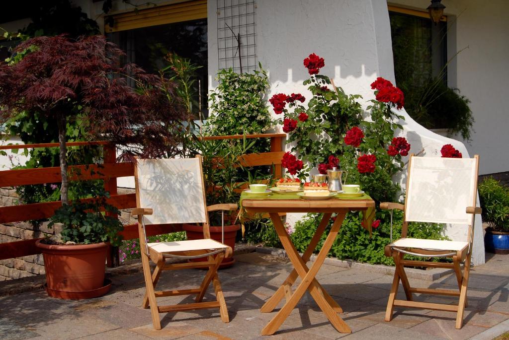 Zahrada ubytování Pension Chalet Andy