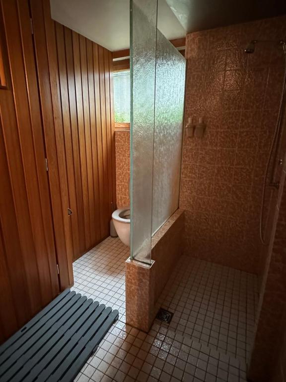 Koupelna v ubytování Hessestub mit Sauna