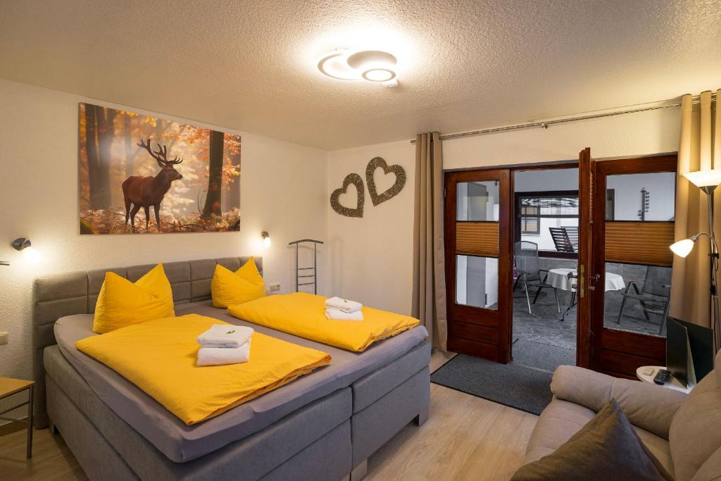 Posezení v ubytování Ferienanlage Zum Wildbach Schierke
