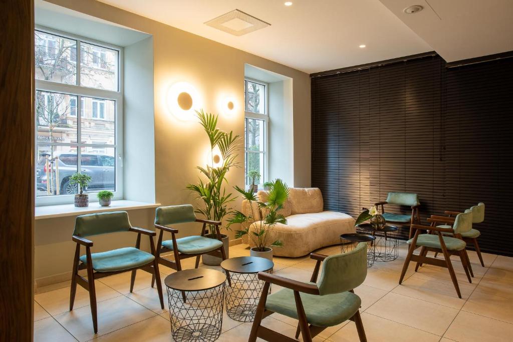 Posezení v ubytování City Hotels Algirdas