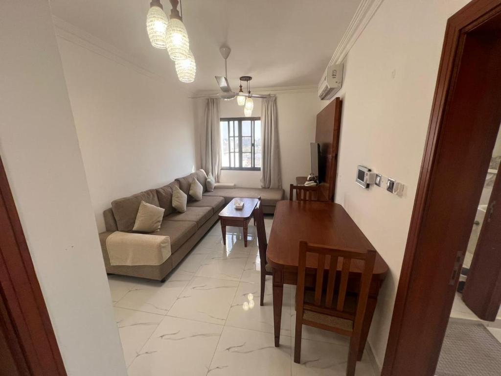 Posezení v ubytování RED-22- ALSALAM suites
