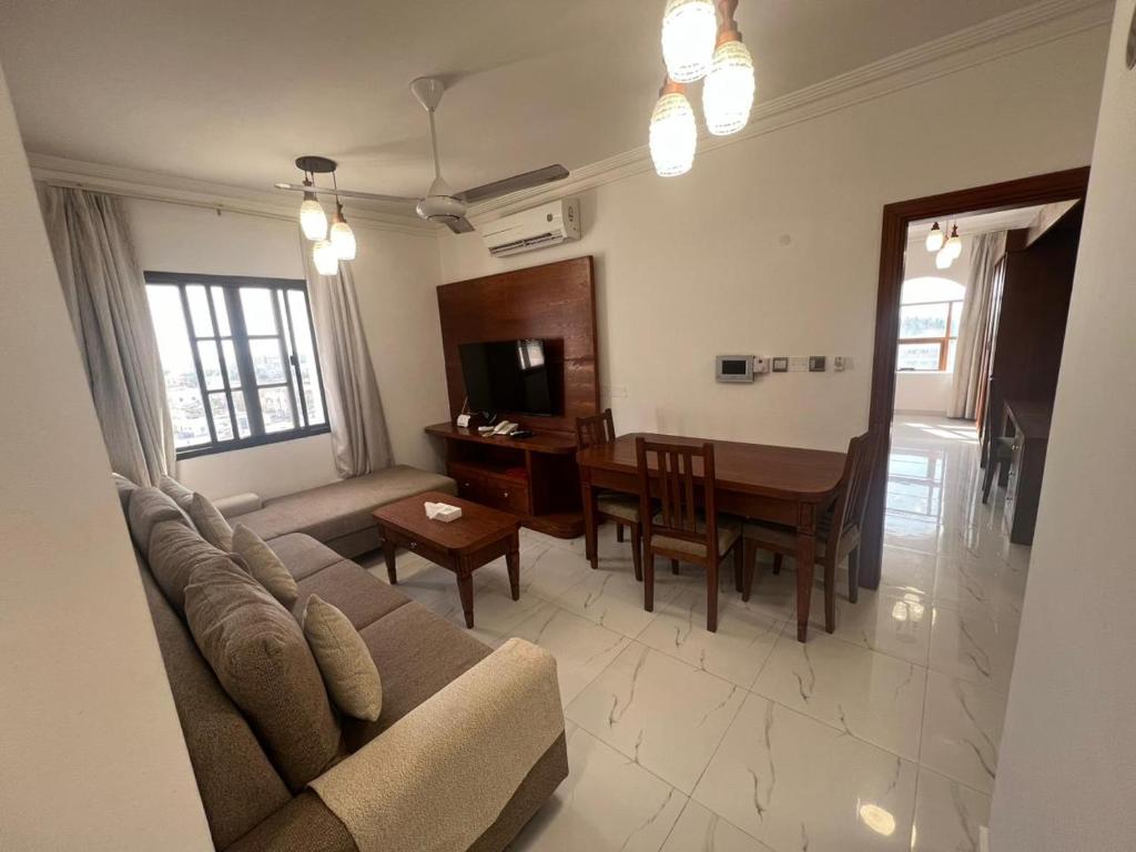 Posezení v ubytování RED-22- ALSALAM suites