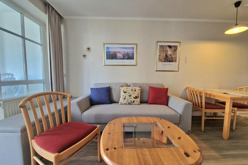 Posezení v ubytování Fewo 628, Seepark Sellin
