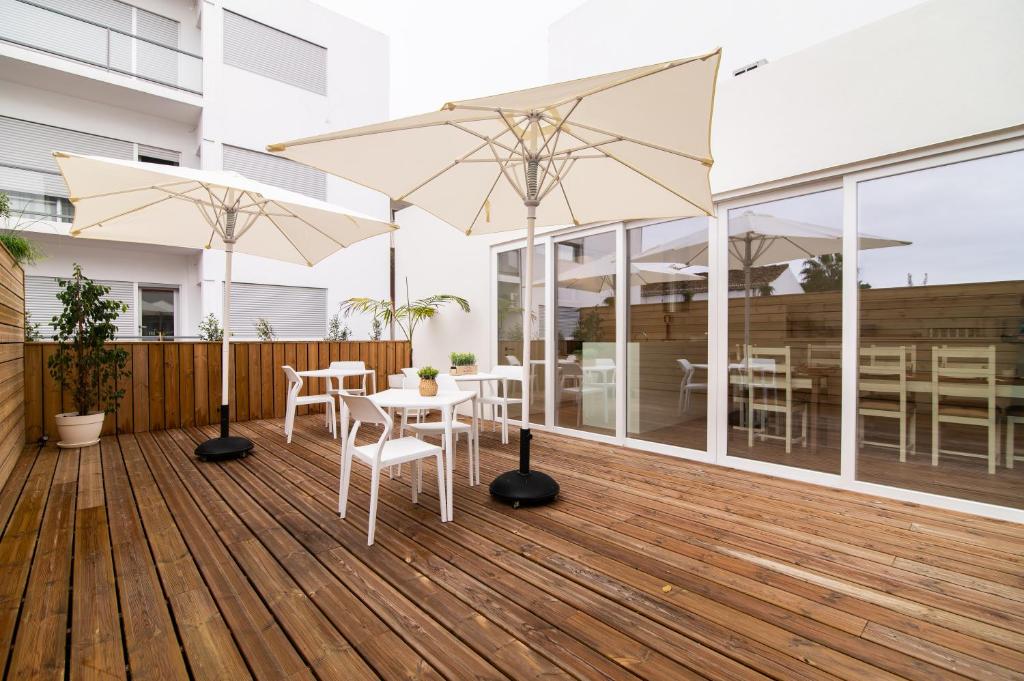 Balkón nebo terasa v ubytování Azoriani City Hostel Ponta Delgada