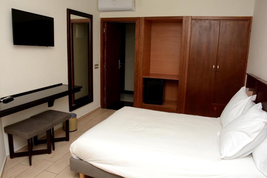 TV a/nebo společenská místnost v ubytování Hotel Aferni