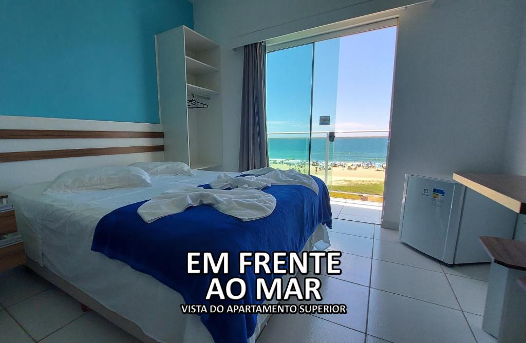 Cama ou camas em um quarto em Hotel Pousada Agua Marinha