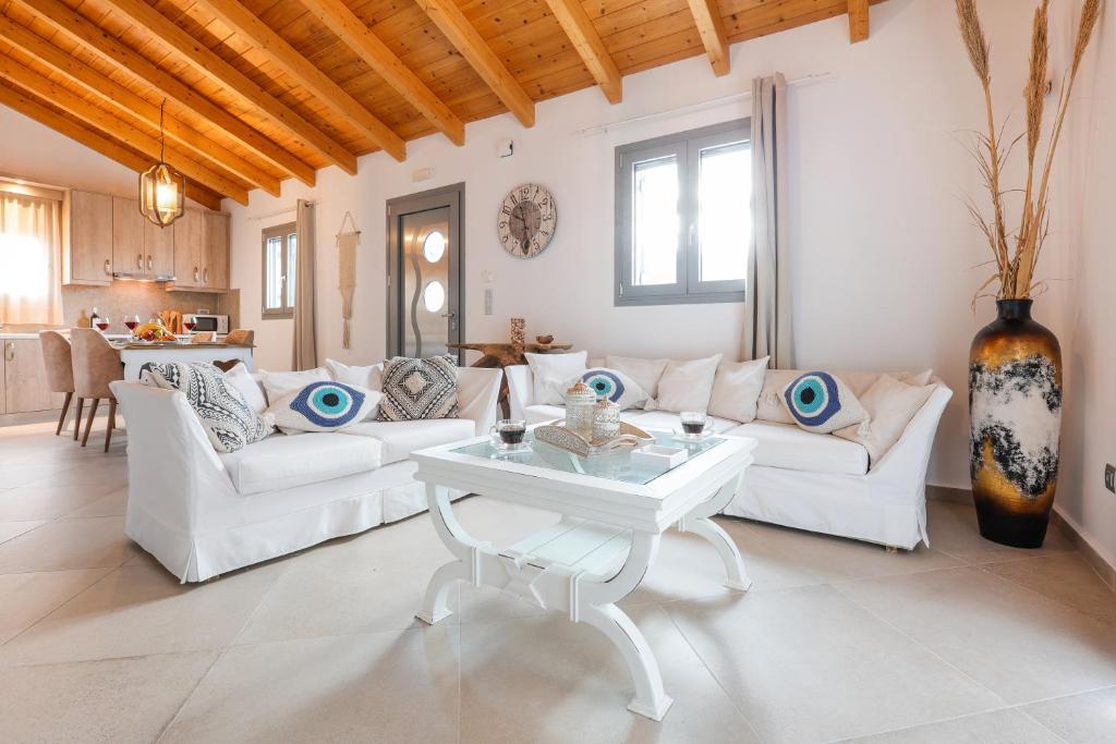 Posezení v ubytování Villa Theoni