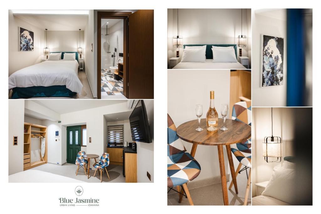Postel nebo postele na pokoji v ubytování Blue Jasmine Urban Living