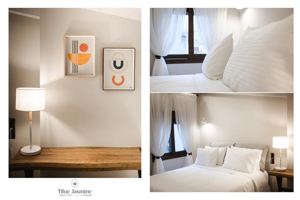 Postel nebo postele na pokoji v ubytování Blue Jasmine Urban Living
