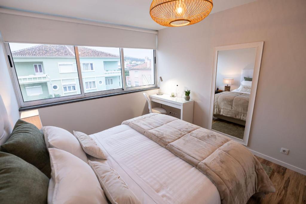 Postel nebo postele na pokoji v ubytování Luxus Charming Apt