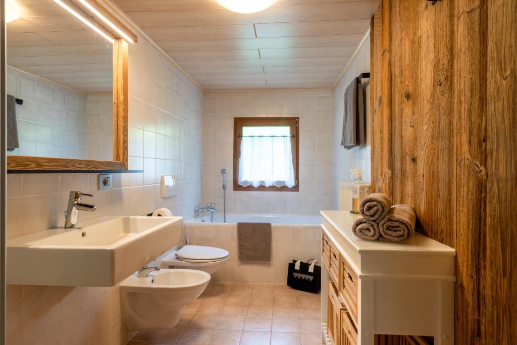 Koupelna v ubytování Chalet Kasern