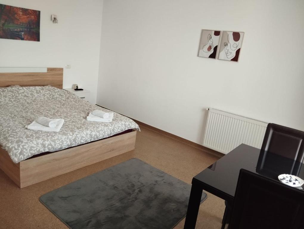Postel nebo postele na pokoji v ubytování Hotel ENZO