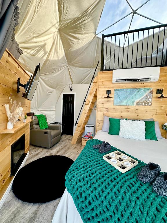 Postel nebo postele na pokoji v ubytování Island Beach Hideaways