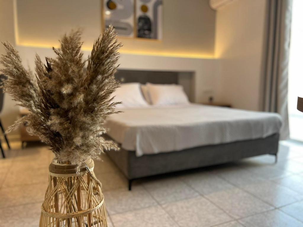 Postel nebo postele na pokoji v ubytování Ilias Nest 1