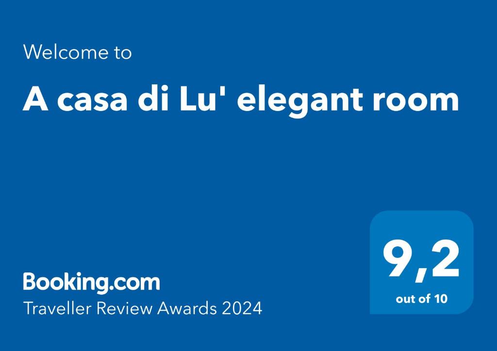 a casa del lu element room text on a blue background em A casa di Lu' elegant room em Monterotondo