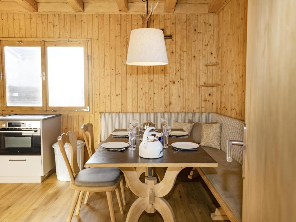 Kuchyň nebo kuchyňský kout v ubytování Blick ins Inntal