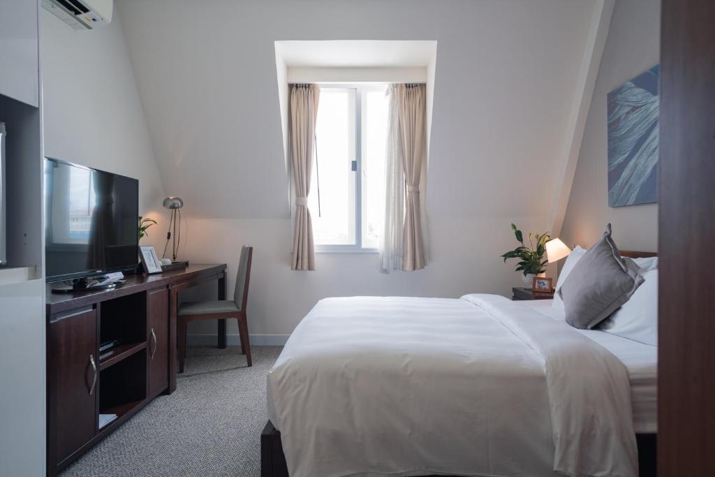 TV a/nebo společenská místnost v ubytování Central Mansions Serviced Apartments