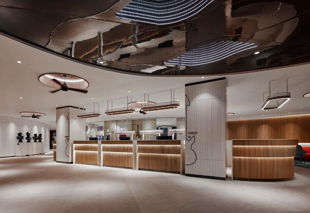 Kuchyň nebo kuchyňský kout v ubytování Hard Rock Hotel Penang