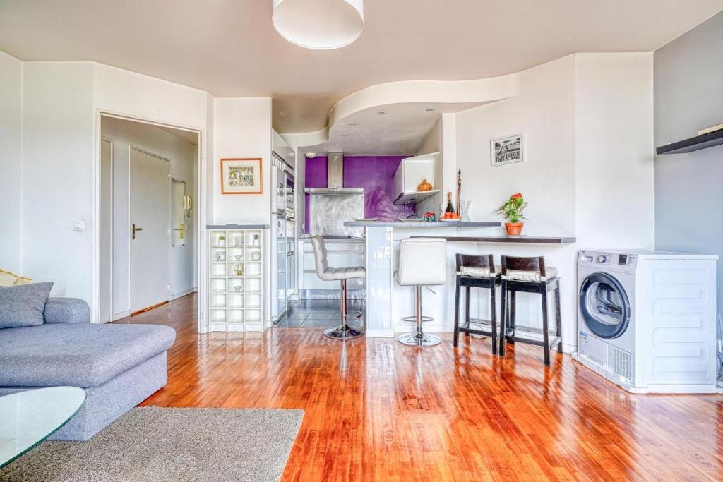 Η κουζίνα ή μικρή κουζίνα στο Chaleureux du Châtillon