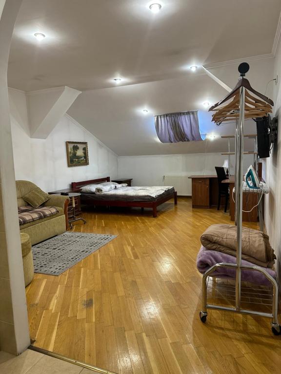 Posteľ alebo postele v izbe v ubytovaní Apartment Kostyushka