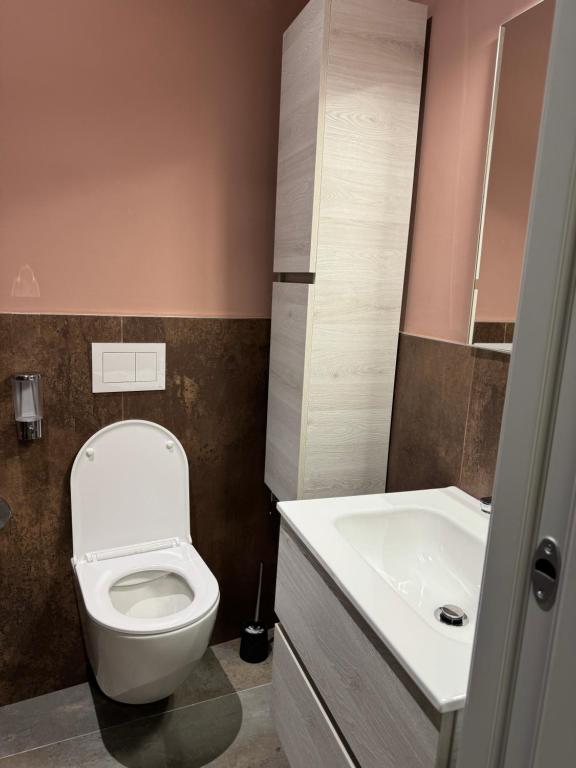 Koupelna v ubytování B&B Parma Centro