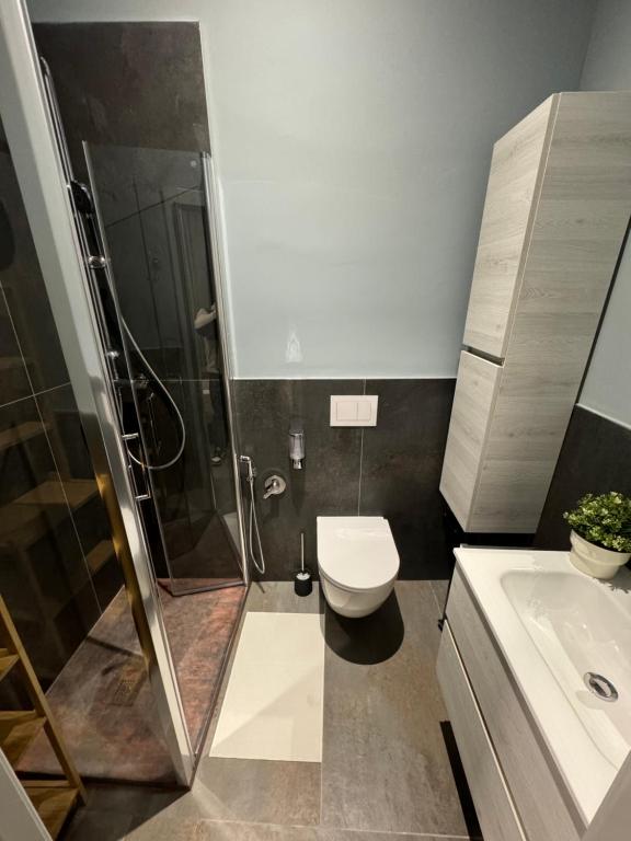 Koupelna v ubytování B&B Parma Centro