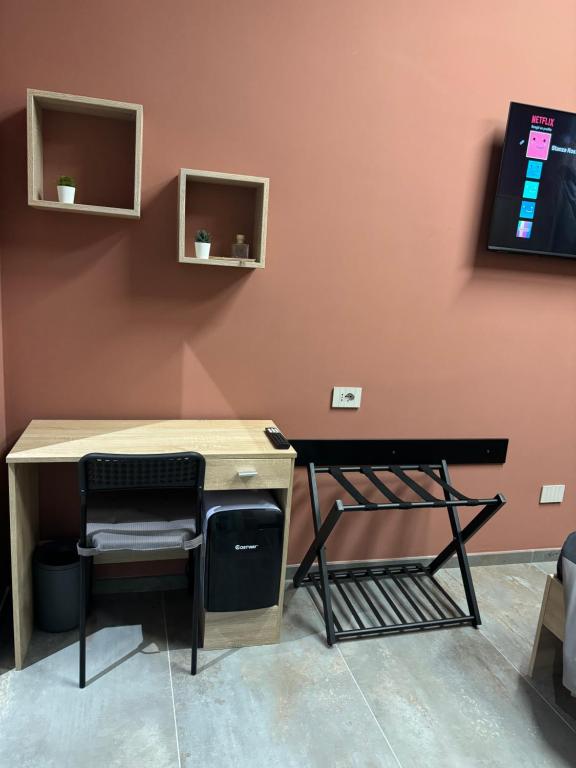 TV a/nebo společenská místnost v ubytování B&B Parma Centro