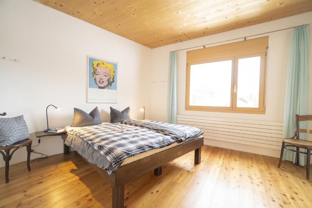 Postel nebo postele na pokoji v ubytování Chasa Capricornin