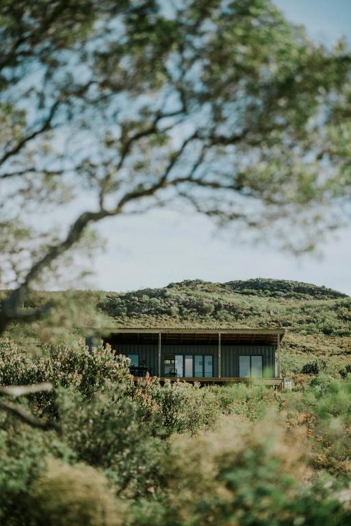 a house sitting on top of a hill at KORF Cabin in Saron