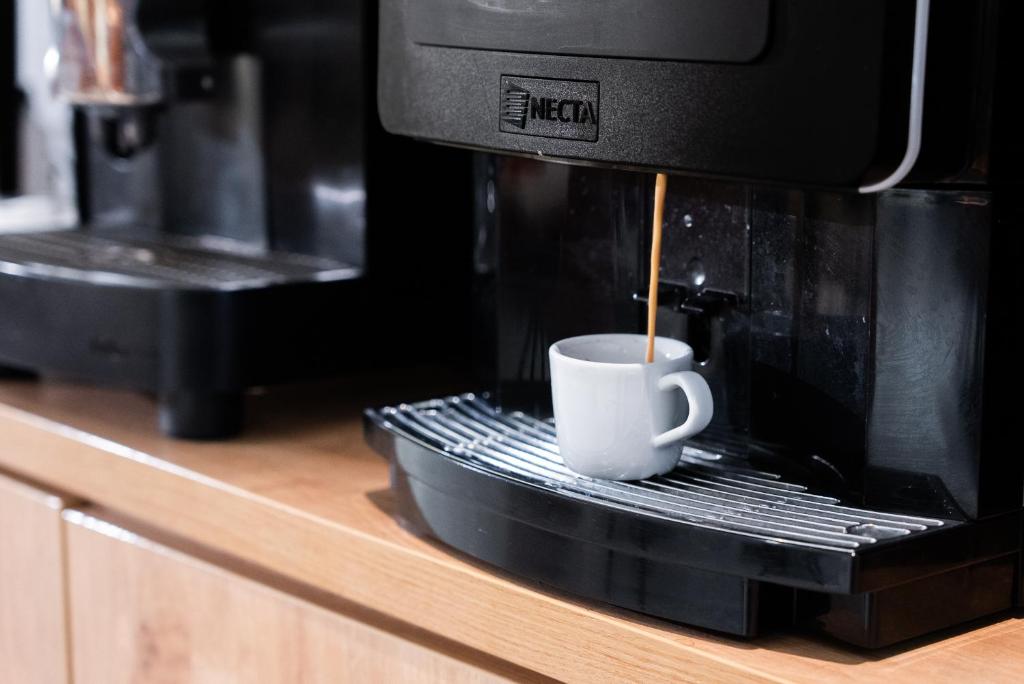 Coffee and tea making facilities at Akeah Verdi Budapest