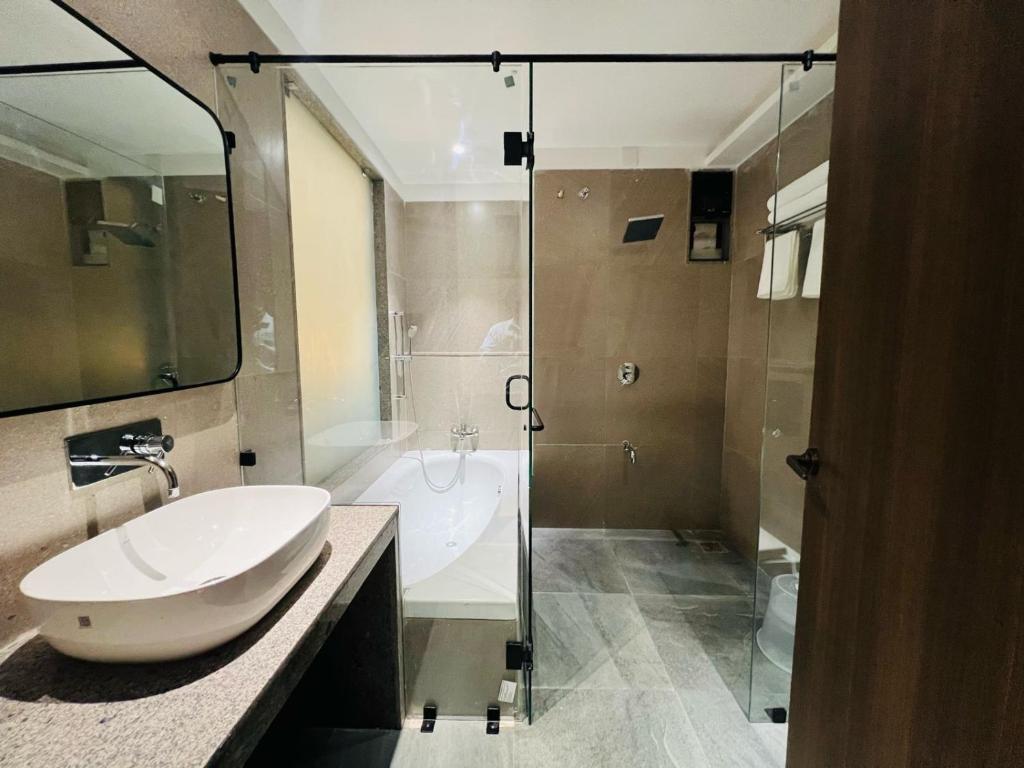 Koupelna v ubytování Hotel Mivaante