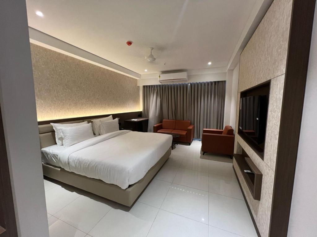 Postel nebo postele na pokoji v ubytování Hotel Mivaante