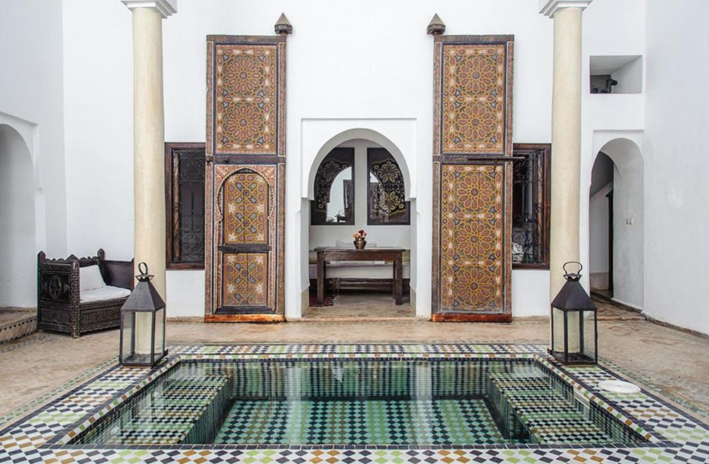 A pool at Riad Porte Royale in Marrakech